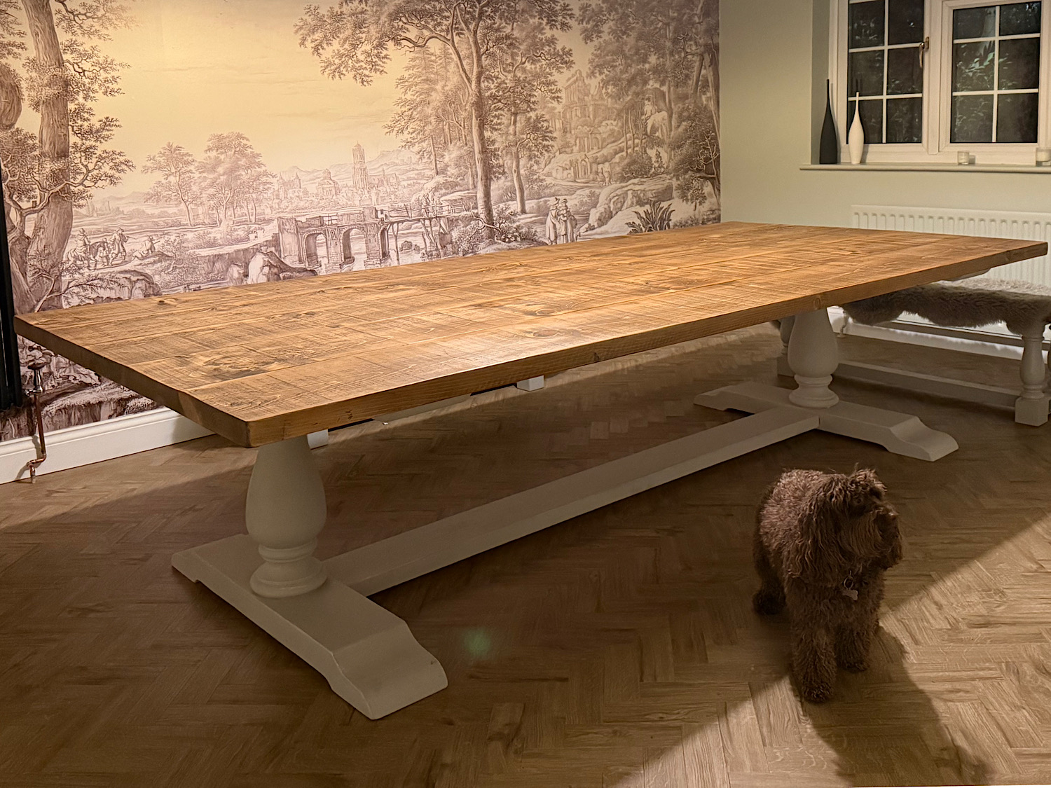 Balustrade Pedestal Table